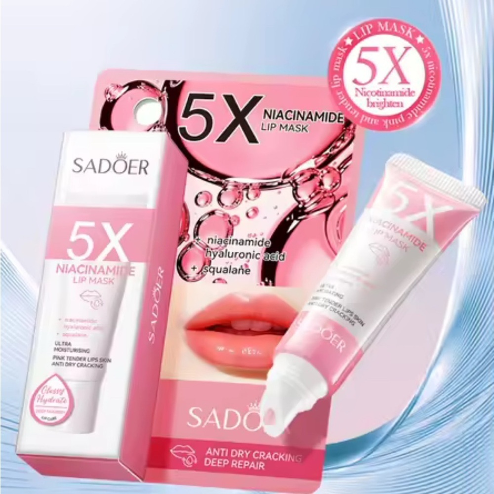 SADOER Pink Niacinamide Lip Mask balm gel